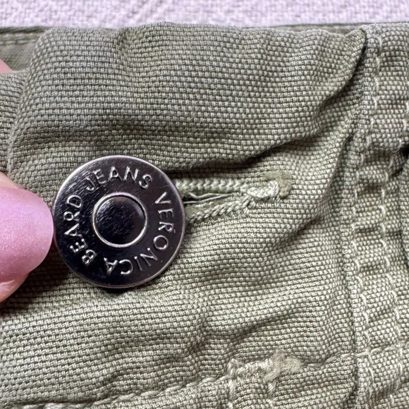 Veronica Beard Arya Jeans Paint Splash Clover Oliver Green Crop 25 - Picture 6 of 10